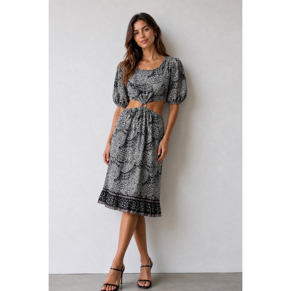 Cleobella‎ Womens Josephine Dress Size Medium Organic Cotton Cut Out Boho Beachy